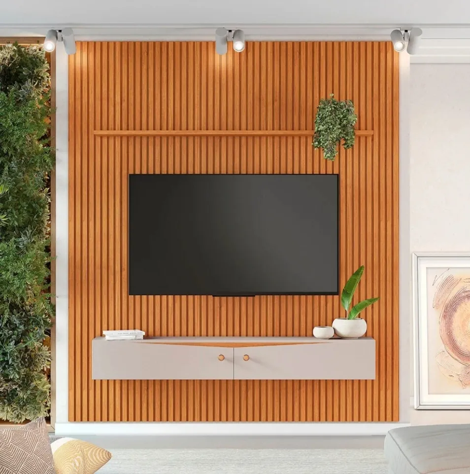 Painel Ripado Rizo c/ Nicho (2,40A x 2,07L ) metros 