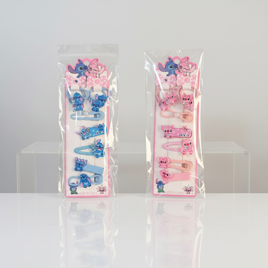 kit de presilhas stitch