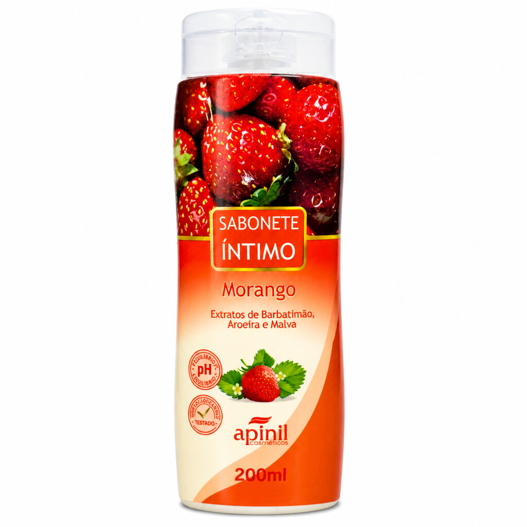Sabonete íntimo Morango - Apinil