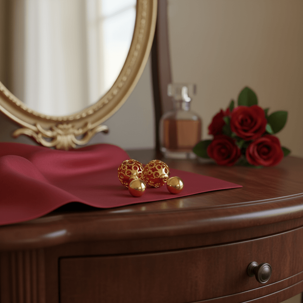 Brinco Vermelho Inspired Dior Vazado 