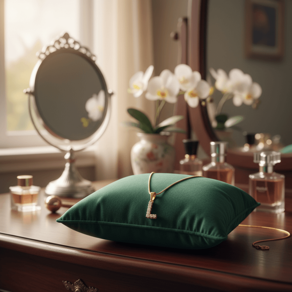 Colar Letra  Cravejada 