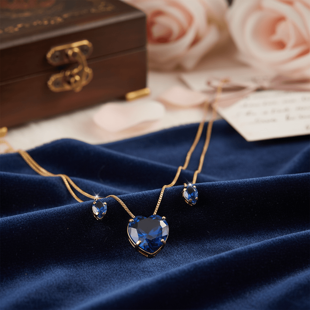 CONJUNTO COLAR CORAÇÃO CHEIO