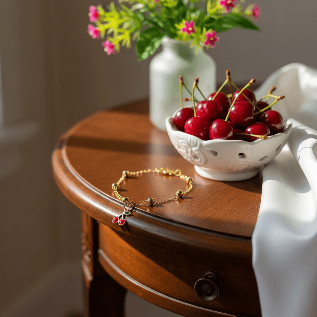 Pulseira Infantil Cerejinha