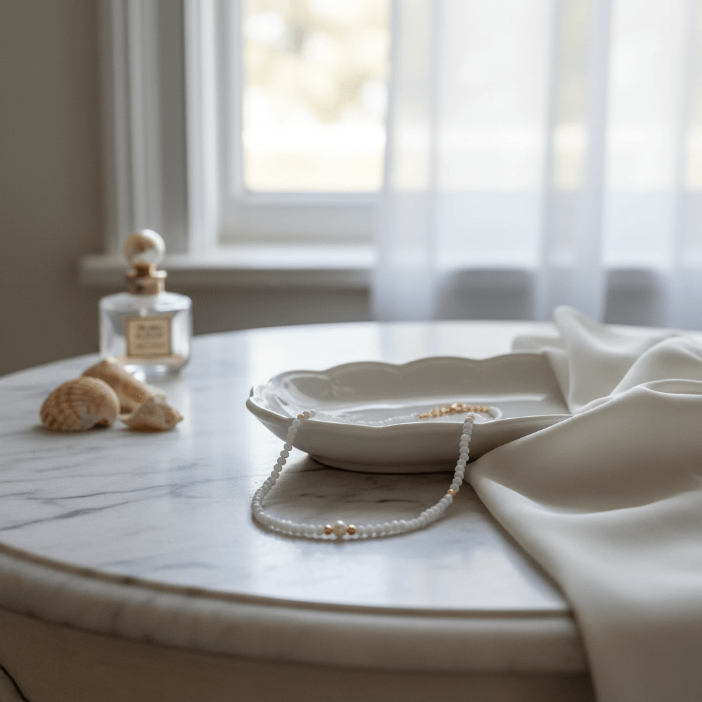 Choker Cristal e Pérola