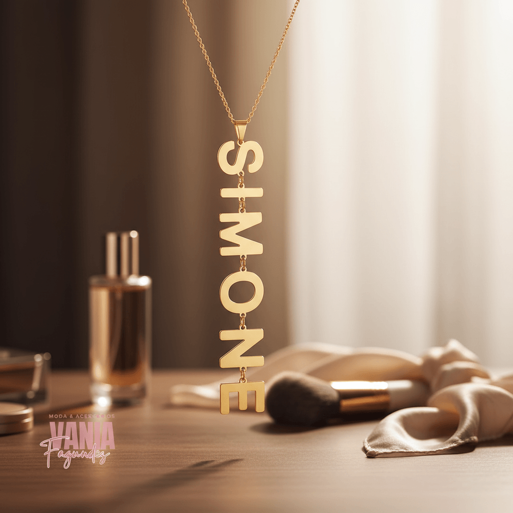 COLAR NOME VERTICAL LETRA G CORRENTE MK