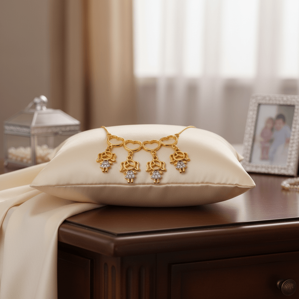 COLAR  FILHOS CANGA CORAÇÕES VAZADO