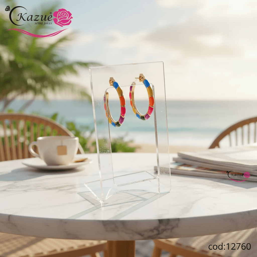 ARGOLA RESINA COLORIDA