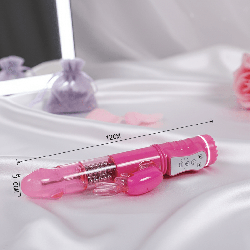 Vibrador de Coelho Jack Rabbit com Estimulador 7 Modos de Vibração