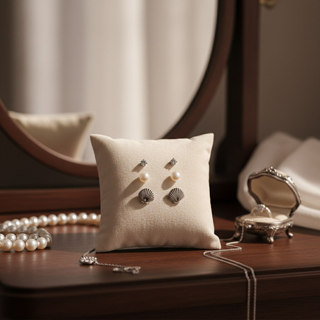 Brincos Concha com Pérola