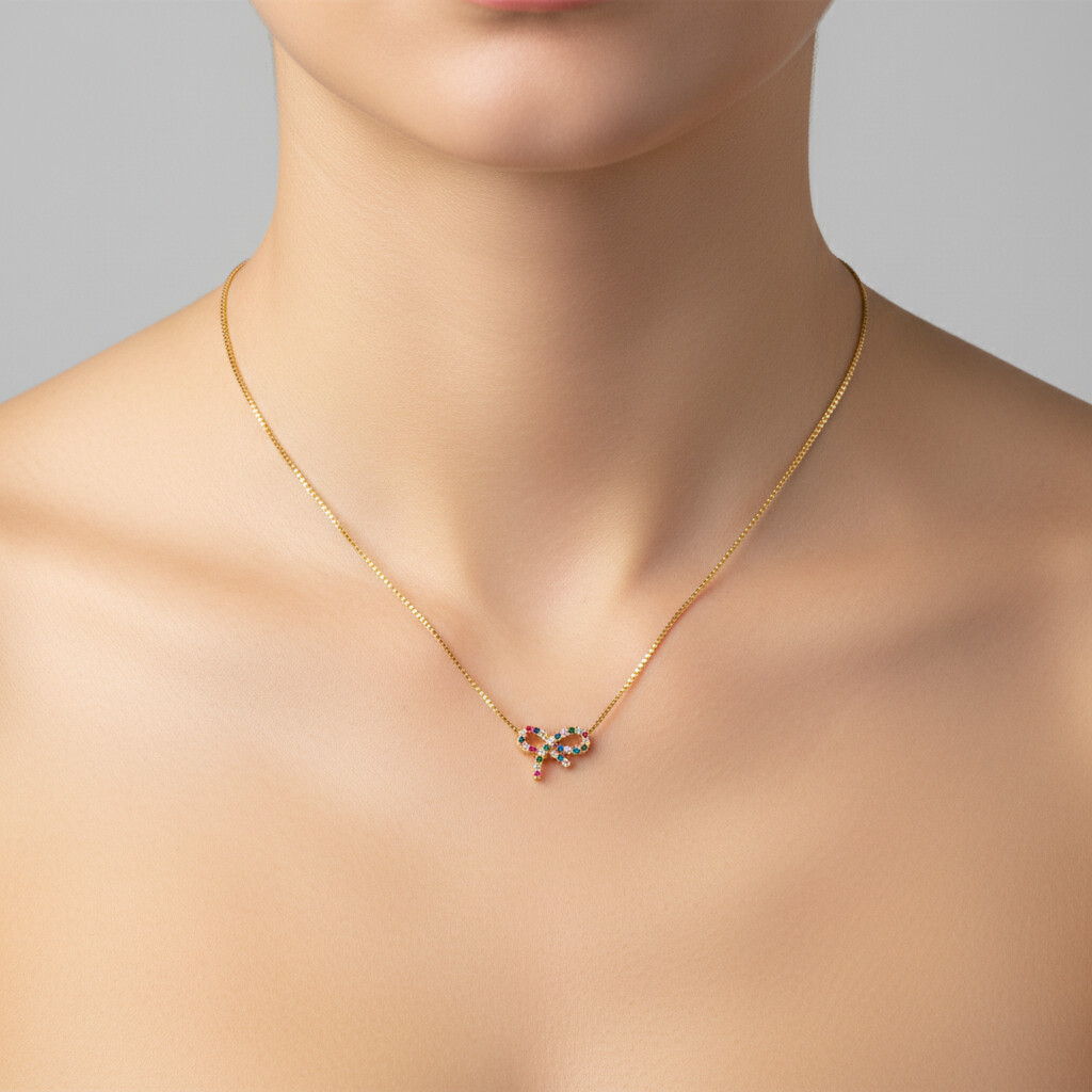 Colar Laço Colorido