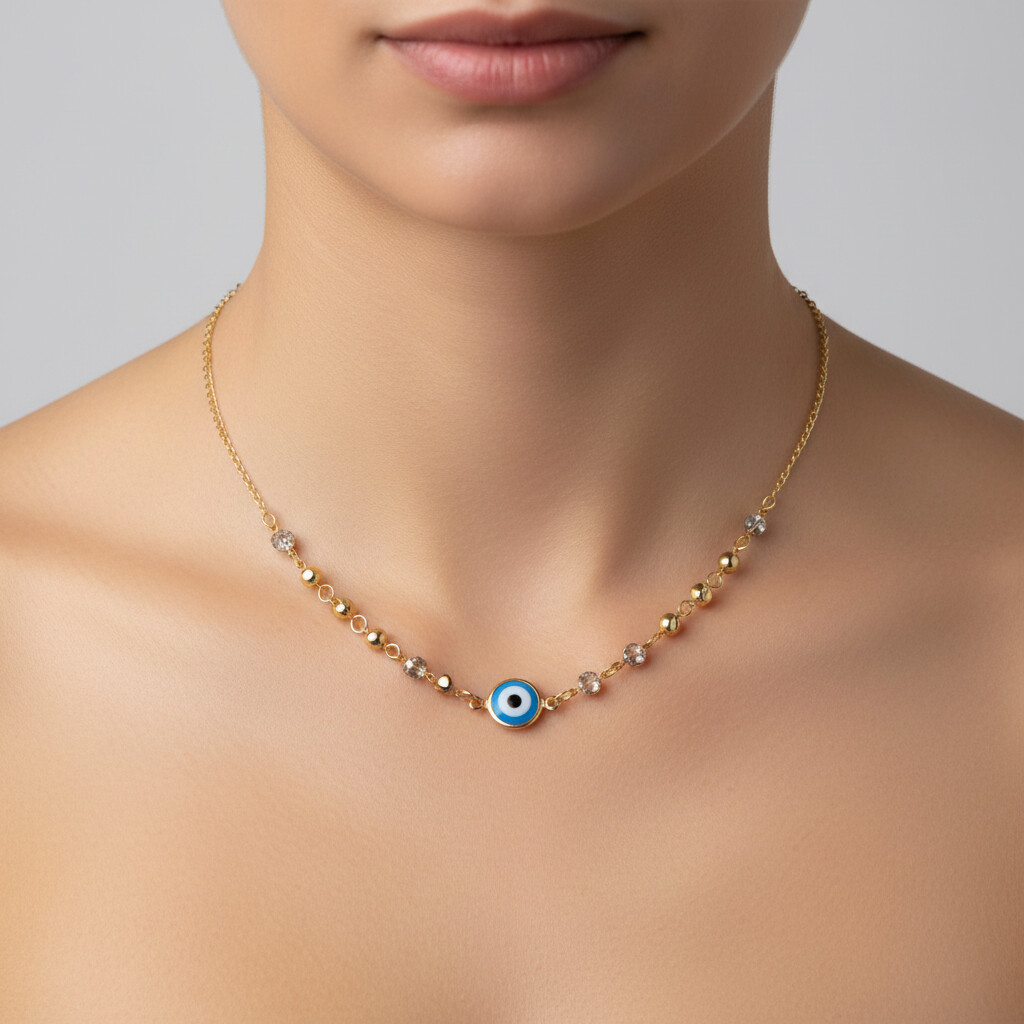 Colar Olho Grego Azul