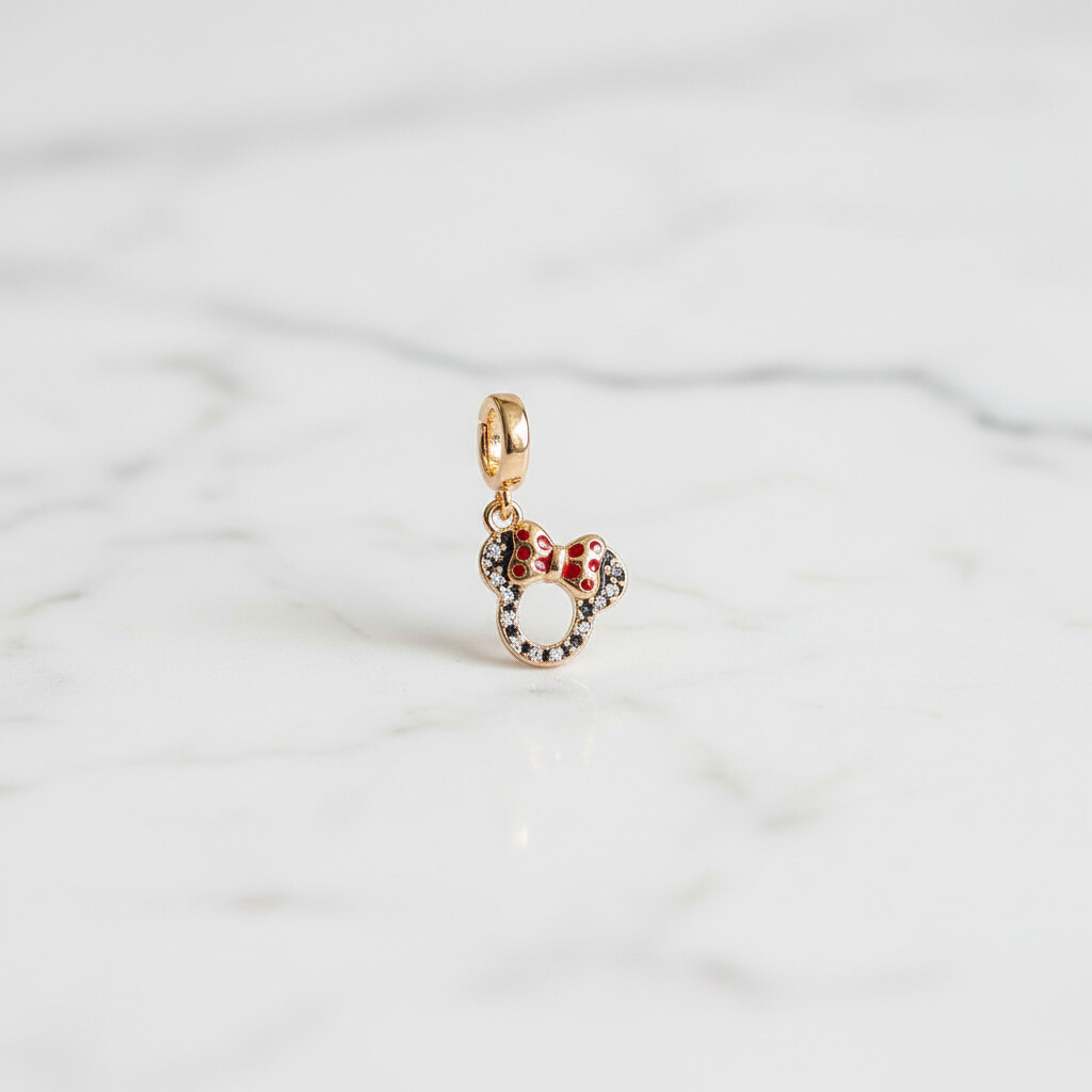 Pingente Mickey Zircônia