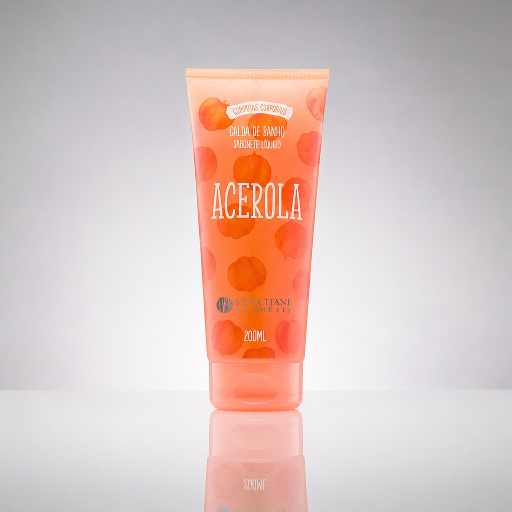 Calda de Banho Sabonete Líquido Acerola L'Occitane au brésil 200ml