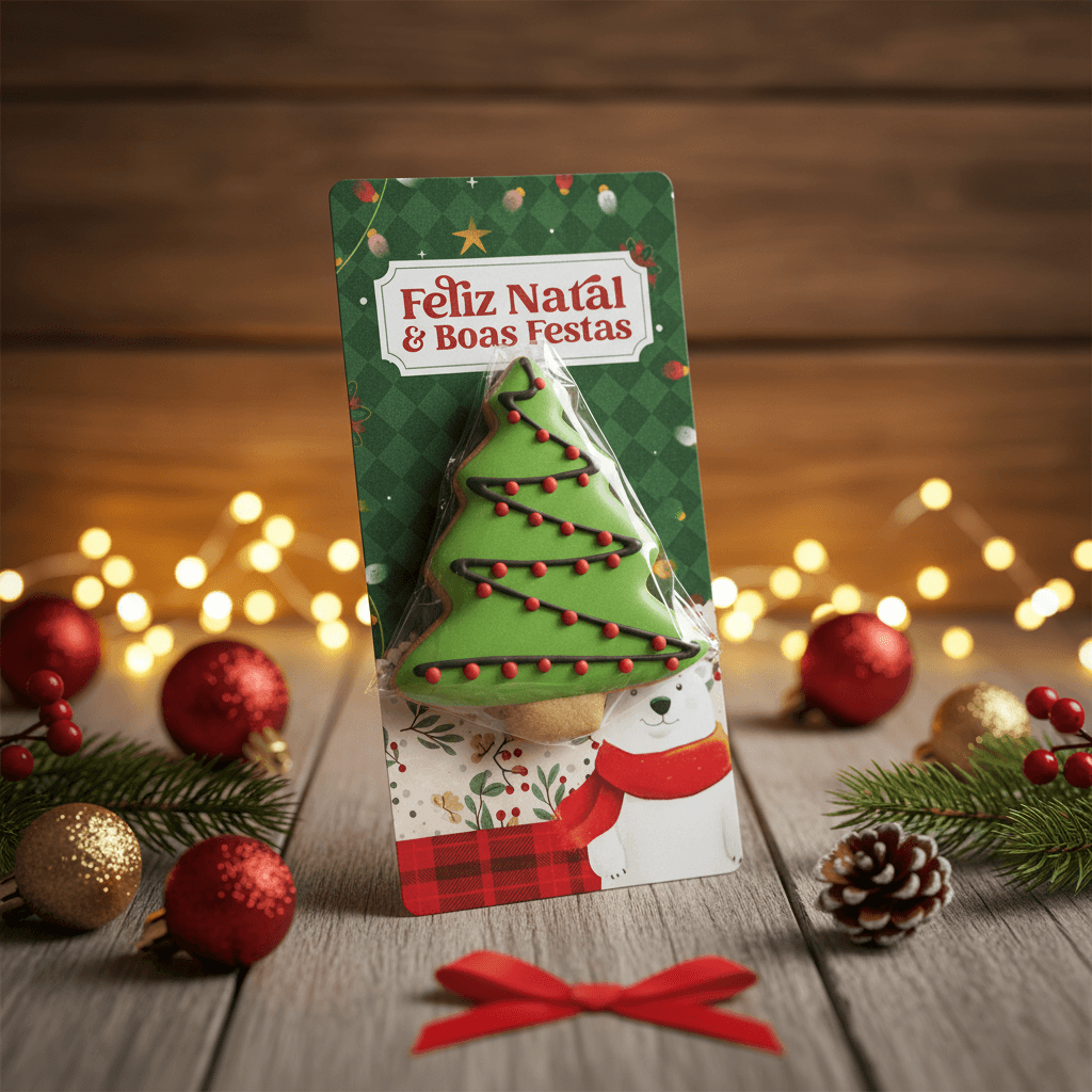 Card C/ Biscoito Natalino 