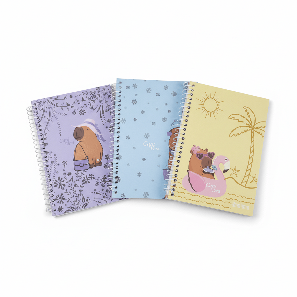 Caderno Capivara 1/4-80 folhas 