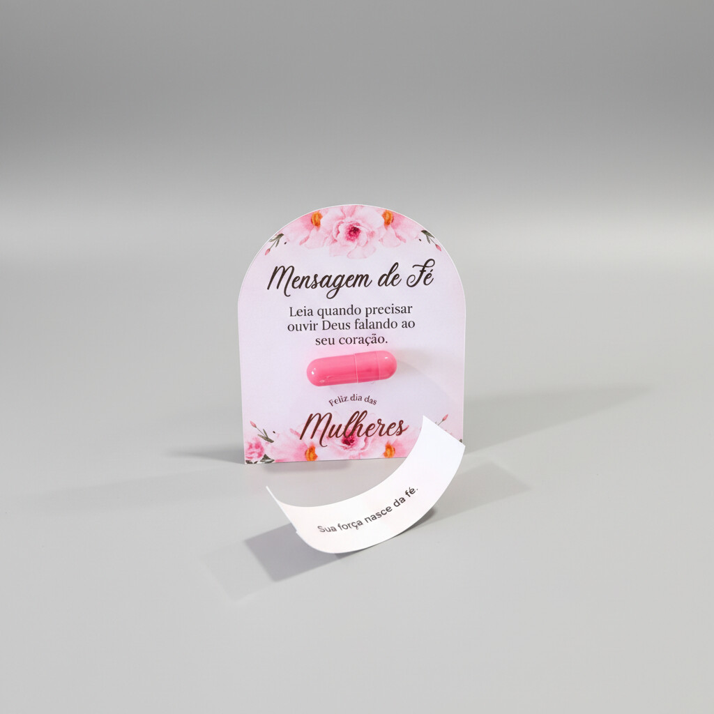 Card com cápsula dia das mulheres 