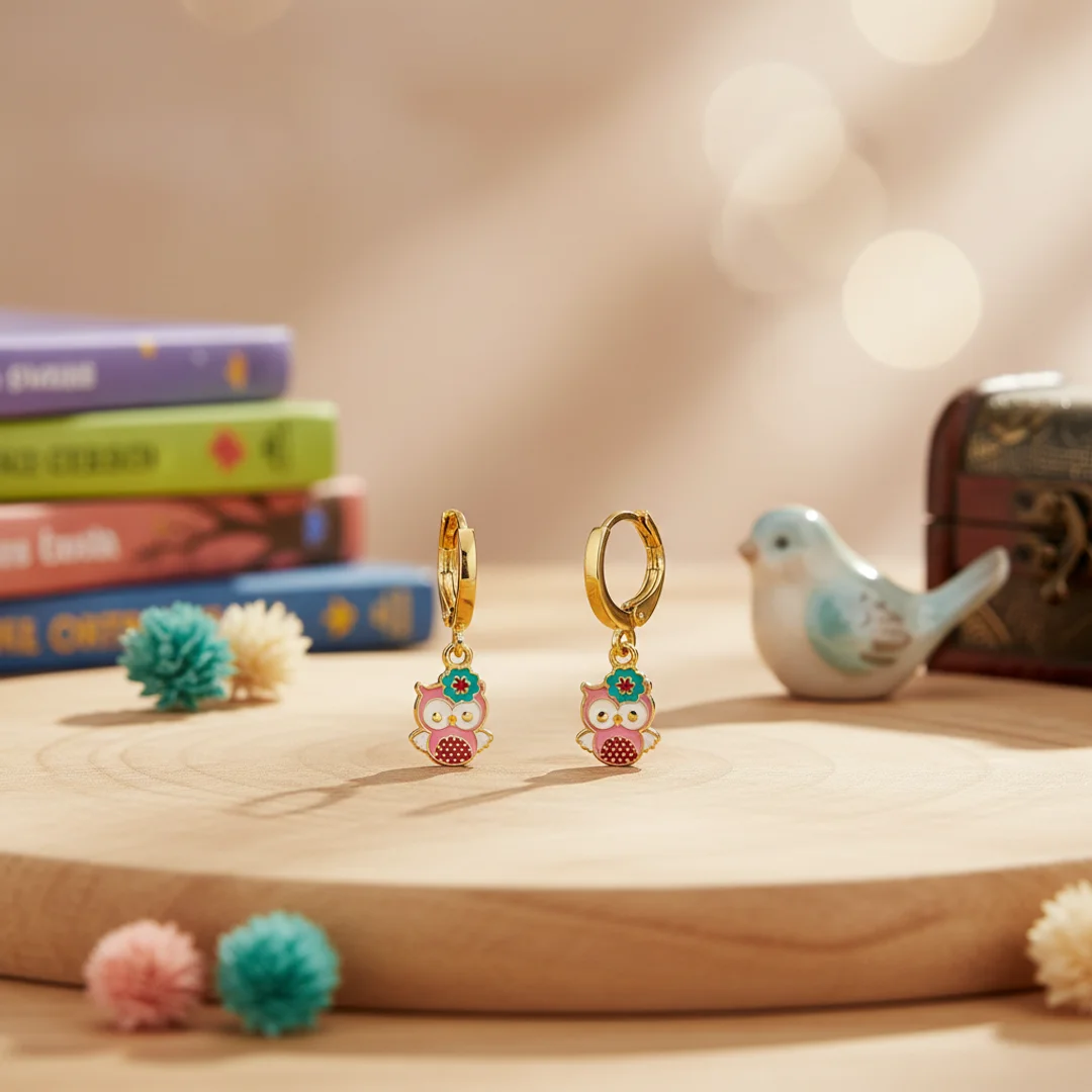 Brinco Argolinha Coruja