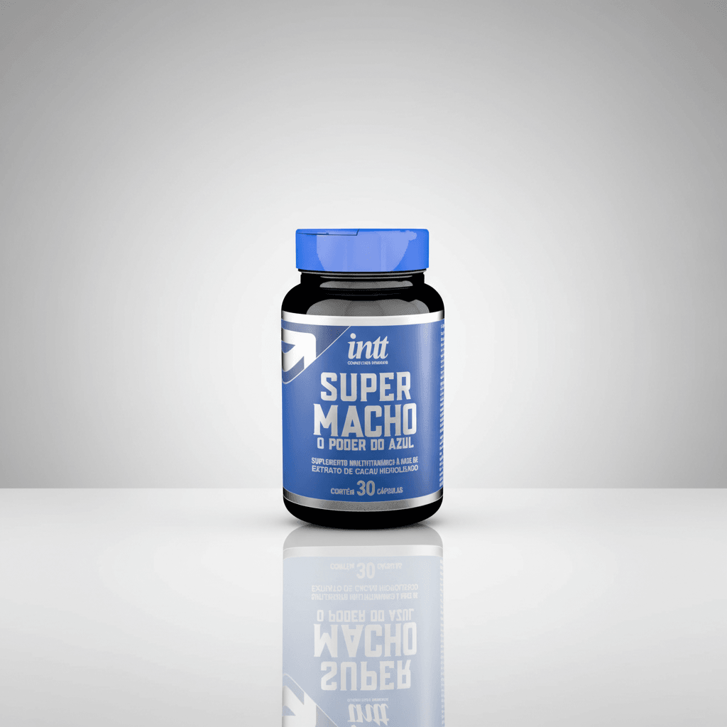 Super Macho O Poder do Azul Cápsulas Potencializador Masculino Intt