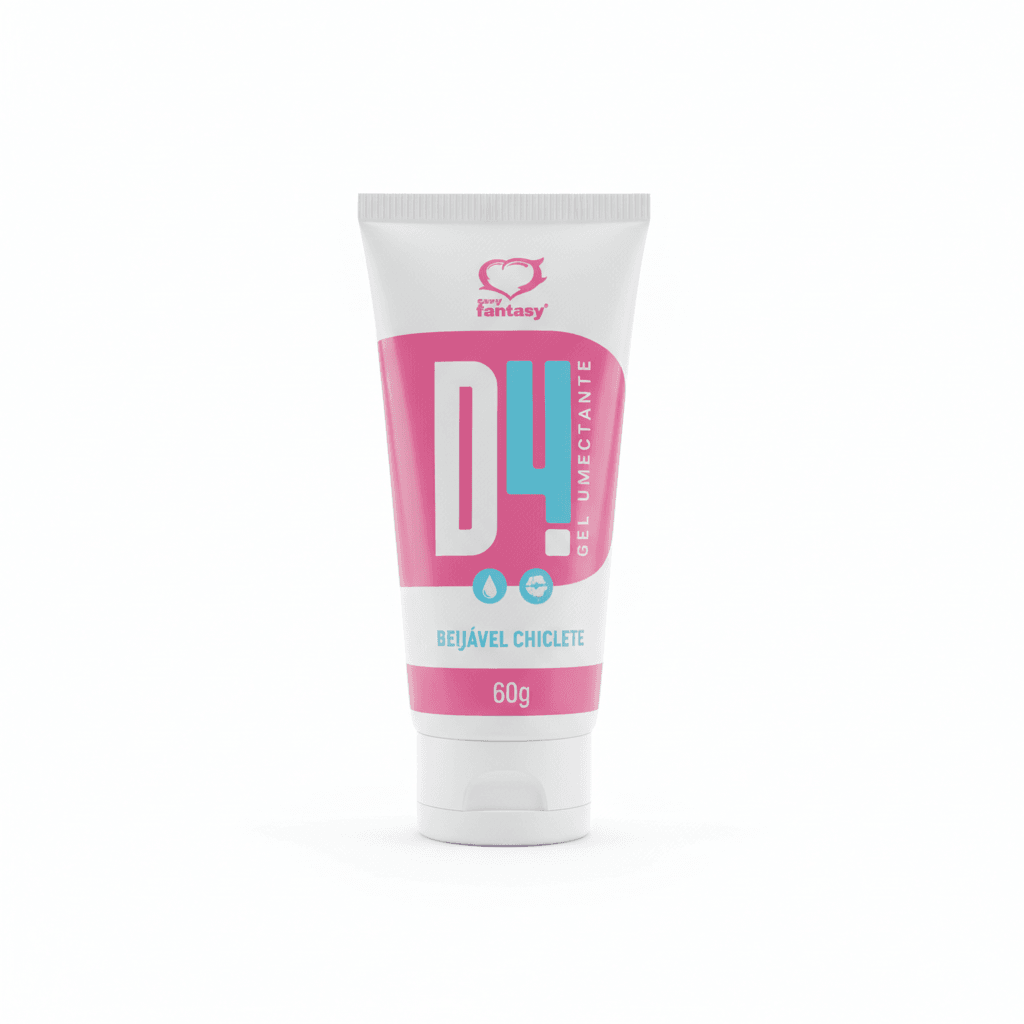 D4 Gel Umectante Beijável Chiclete 60g