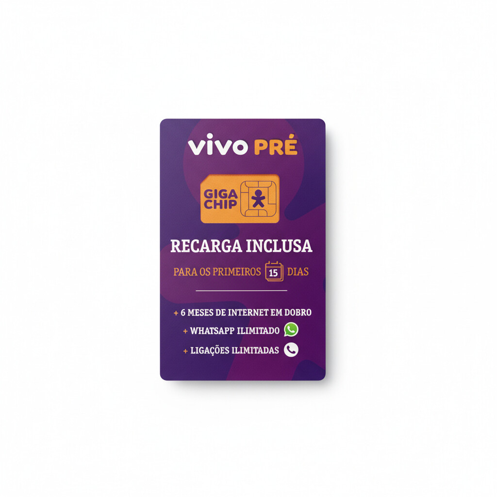 Chip Vivo com recarga inclusa