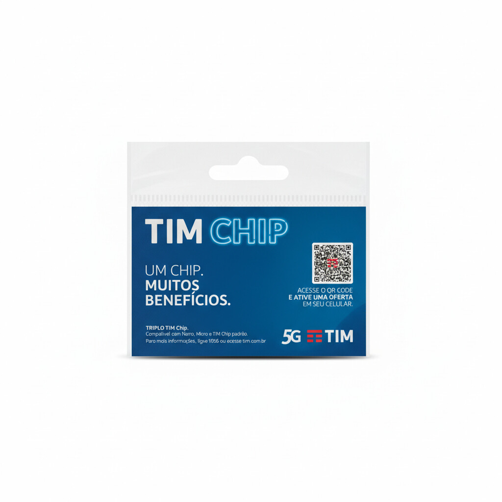 Chip Tim 5G - Conexão rápida e confiável para seu smartphone.