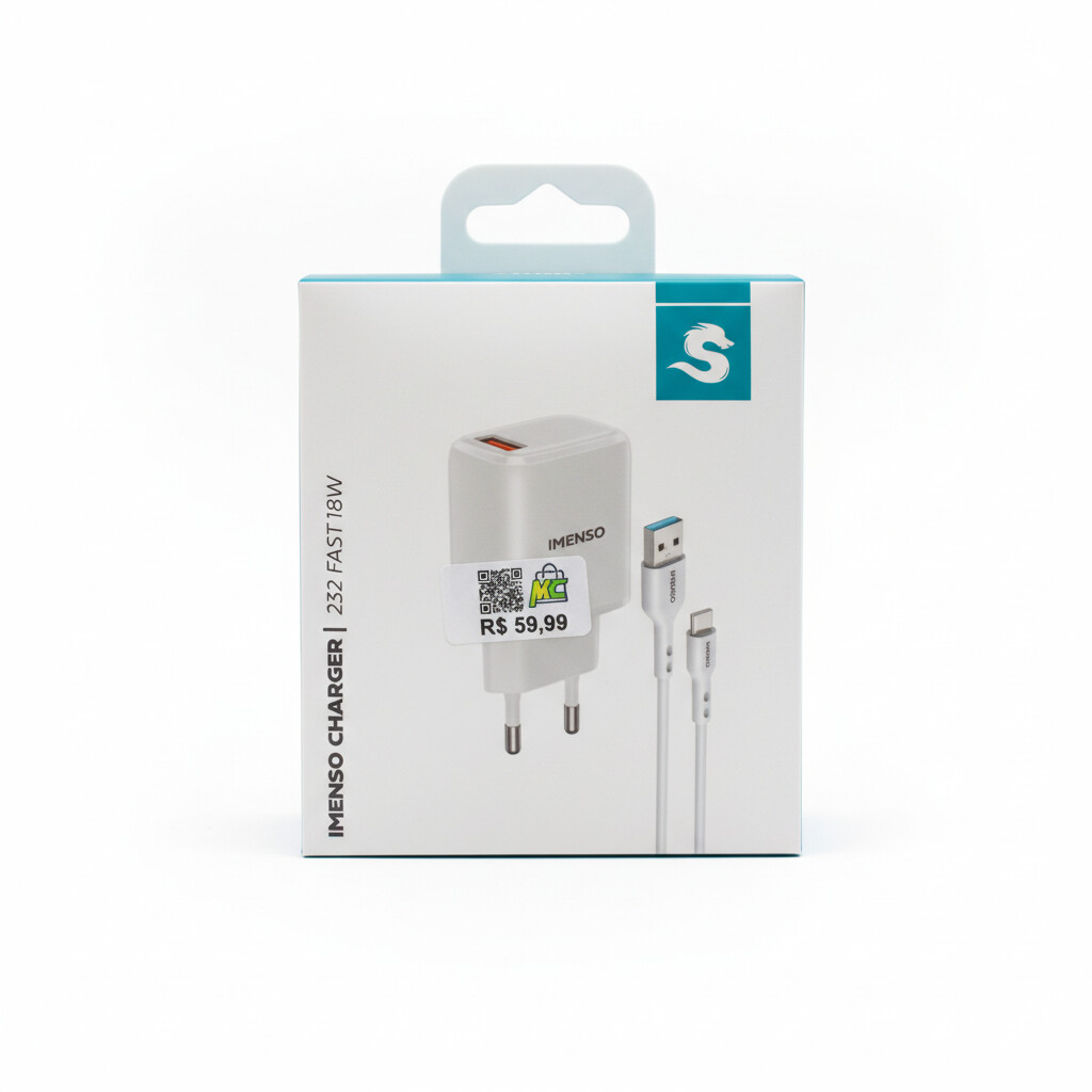Carregador imenso 18w tipo c