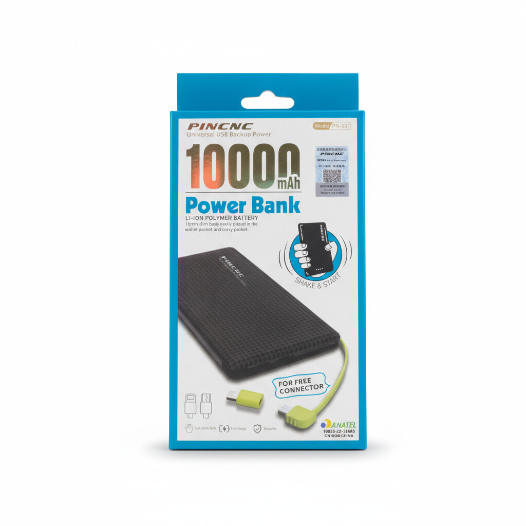 Carregador Portátil USB Pineng PN-951 10.000 mAh