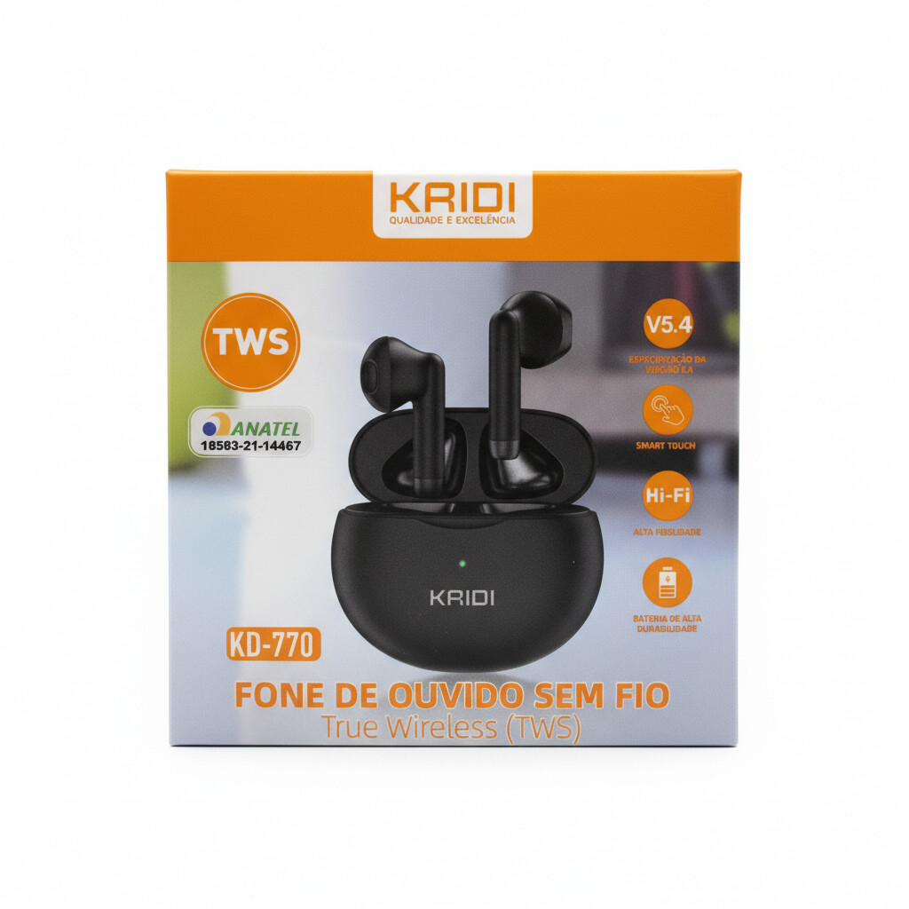 Fone BT Kaidi KD-770 - Conectividade sem fio para sua liberdade.