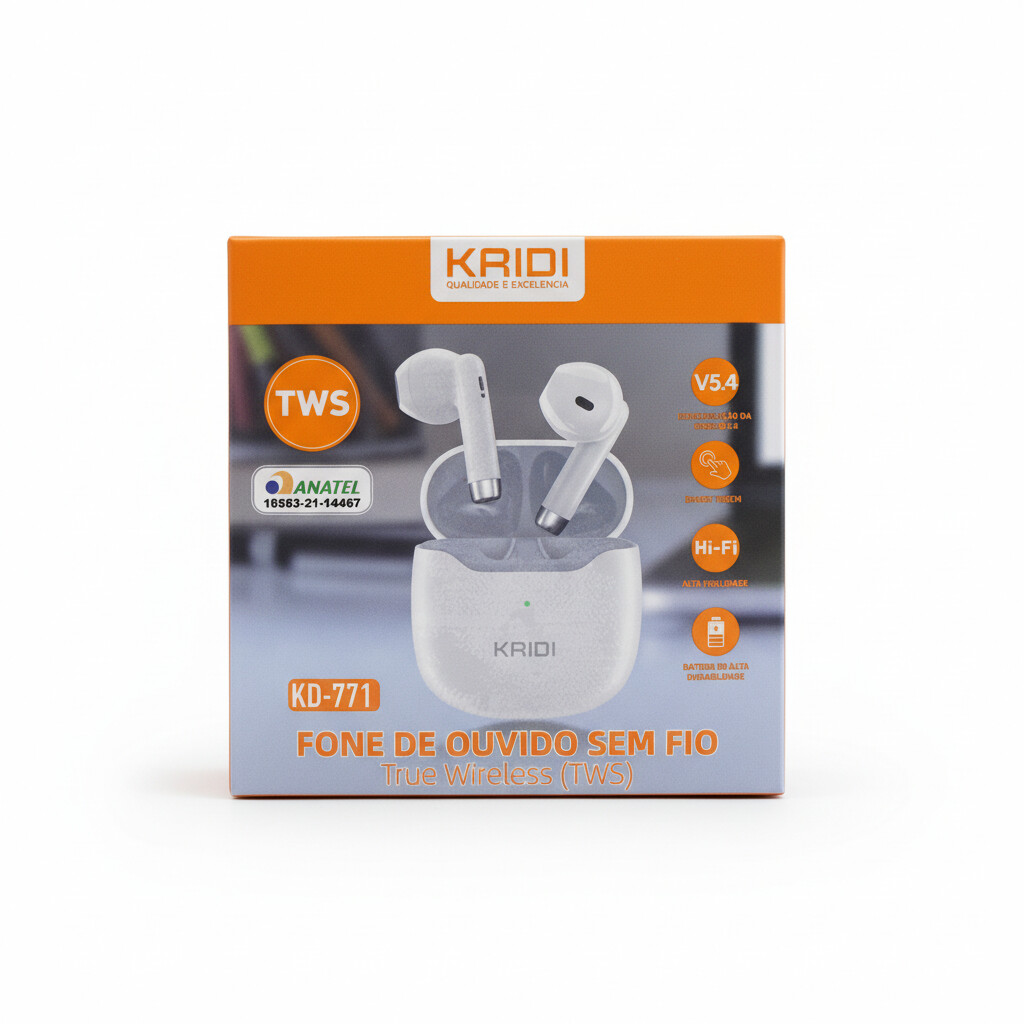 Fone Bt Kaidi KD-771 Branco