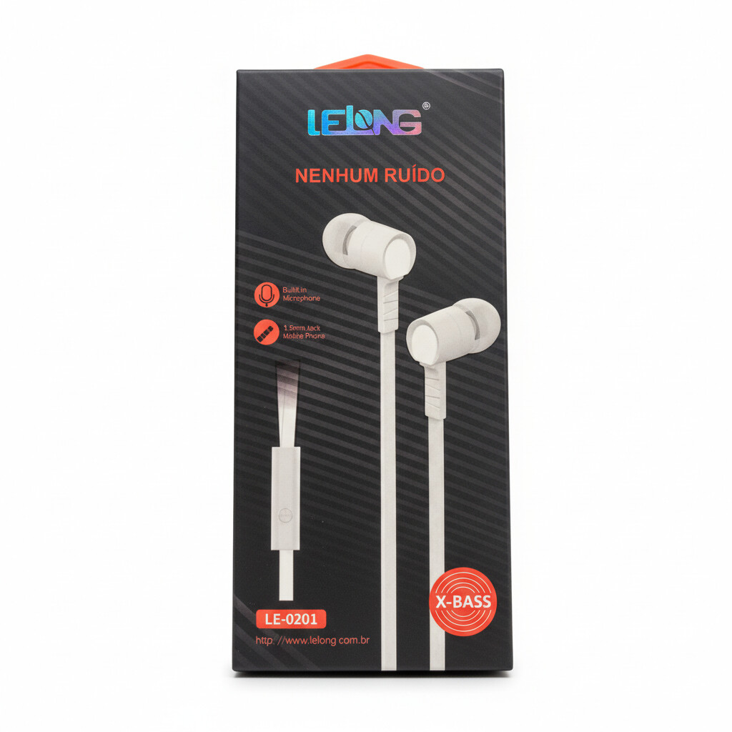 Fone Lelong LE-0201 Sem Ruído - Som limpo e sem interferências.