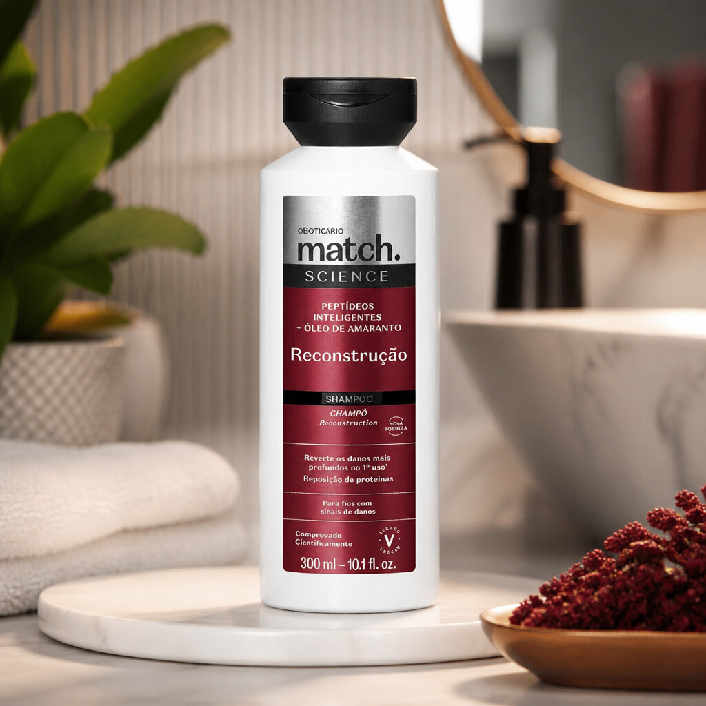 Shampoo Match Science Reconstrução 300Ml