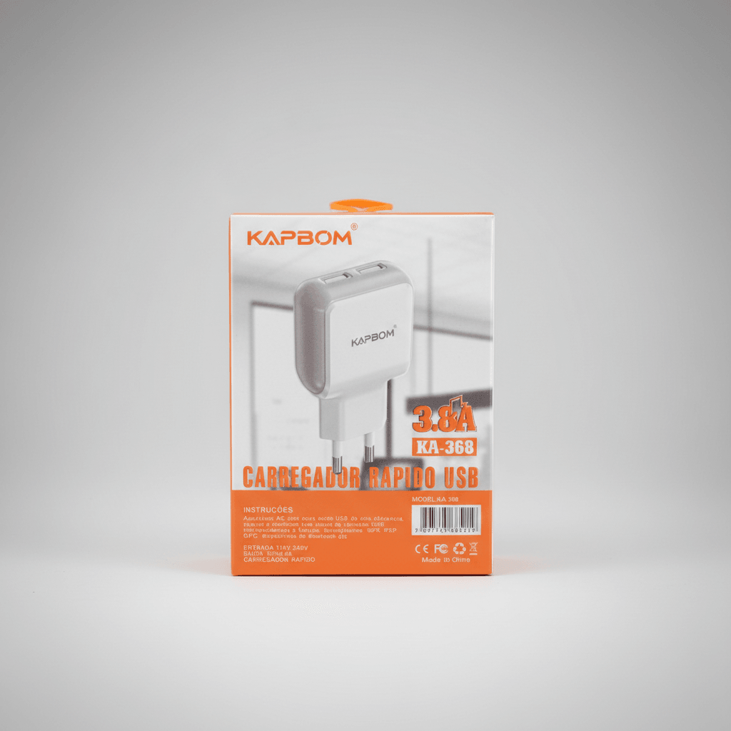Fonte Kapbom 3.8A 2 USB