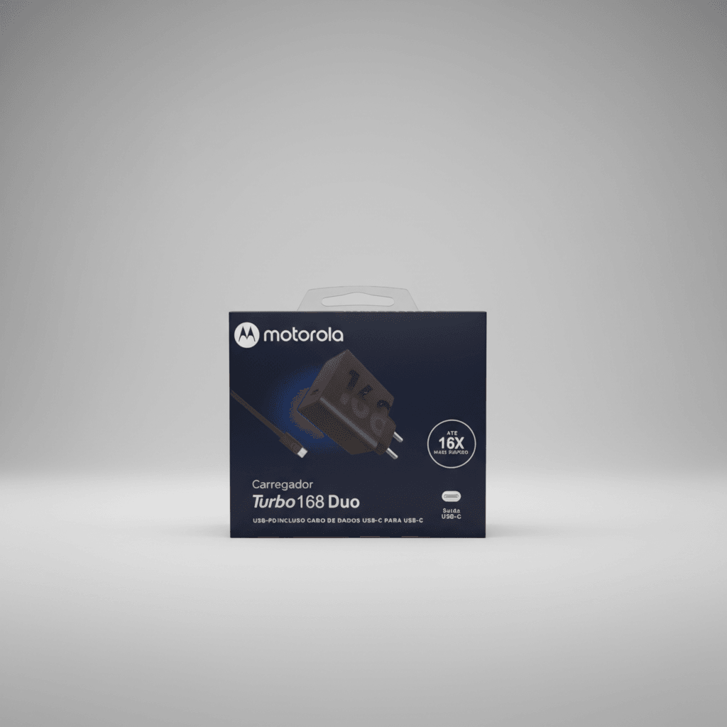 Carregador Motorola completo 168W