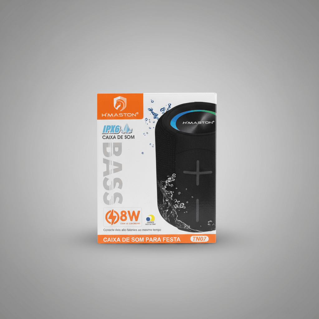 Caixa de som H’maston  8W a prova d’água