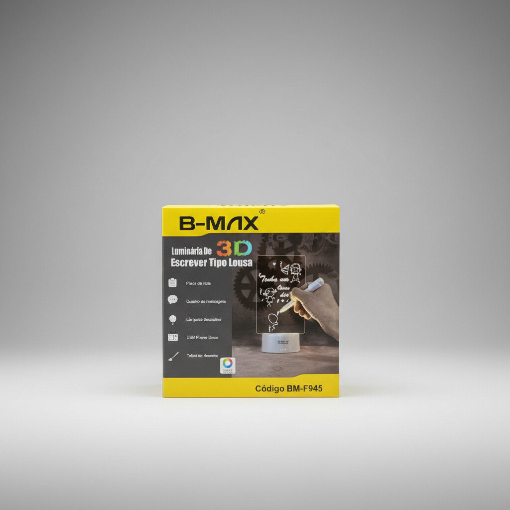 Luminária 3D para personalização a laser