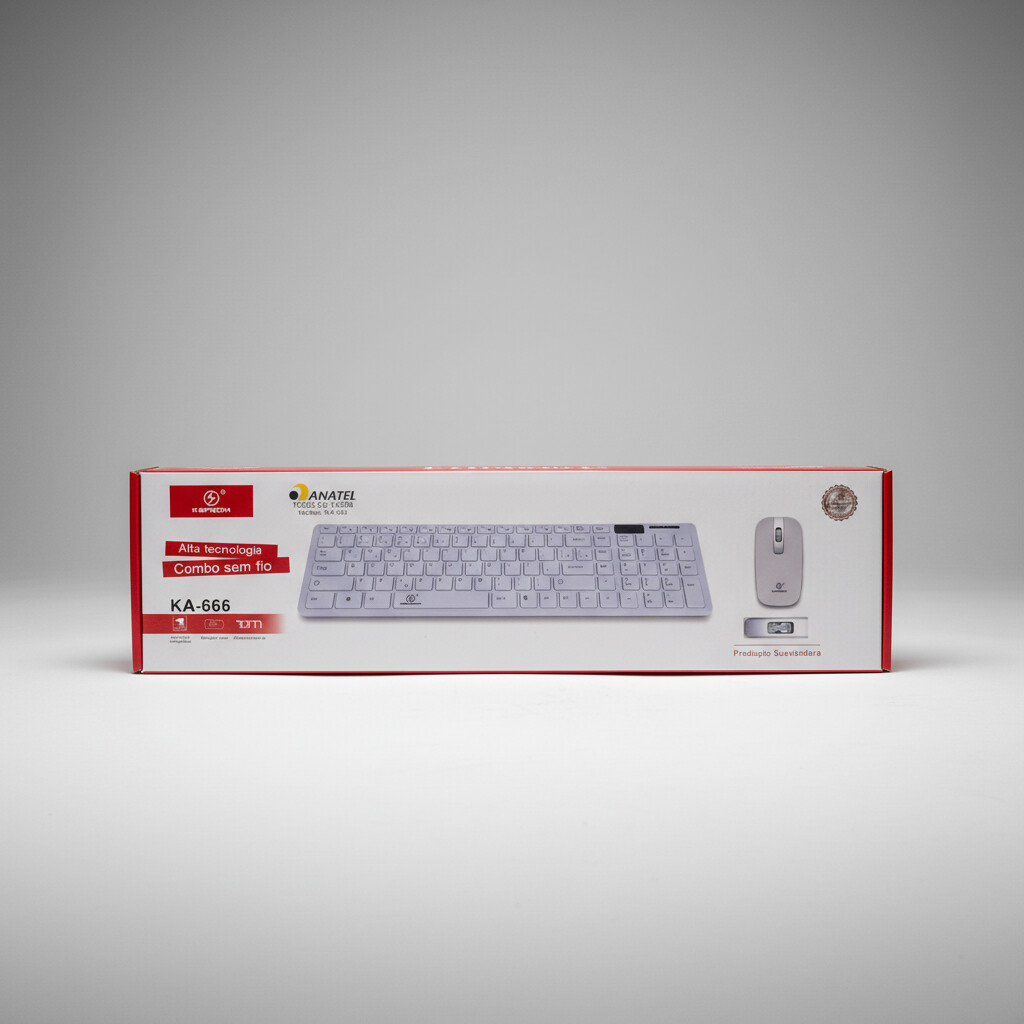 Teclado + Mouse sem fio Kapbom