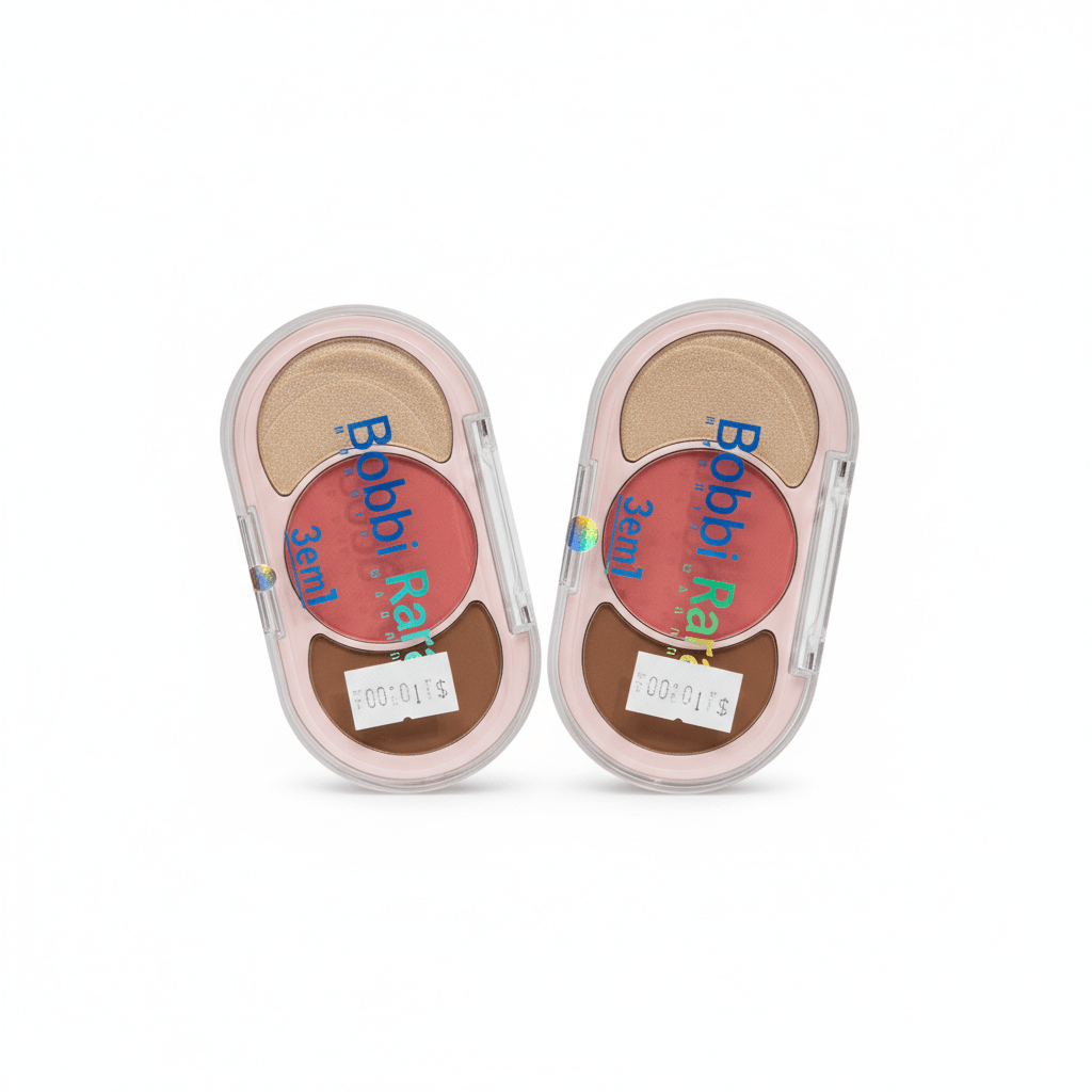 Trio de blush, contorno e iluminador - bobbi