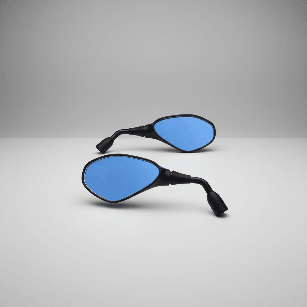 RETROVISOR BMW LENTE AZUL CONVEXA 